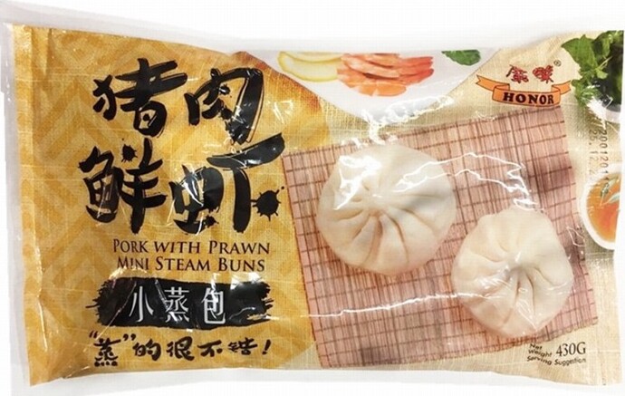 HONOR MINI BUN- PORK WITH PRAWNS 430G