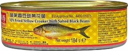 YJX YELLOW CROAKER WITH SALTED BLACK BEAN 184G