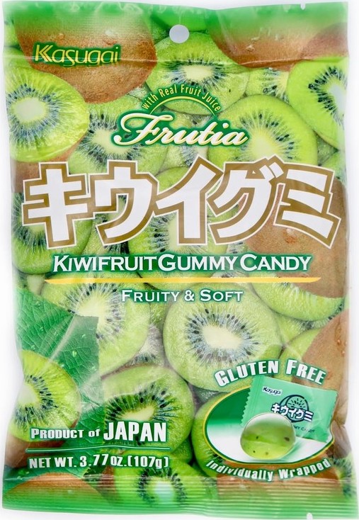 KASUGAI FRUTIA GUMMY CANDY – KIWI 107G