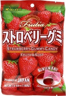 KASUGAI FRUTIA GUMMY CANDY – STRAWBERRY 102G