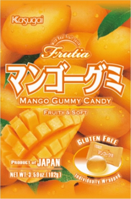 KASUGAI FRUTIA GUMMY CANDY – MANGO 102G