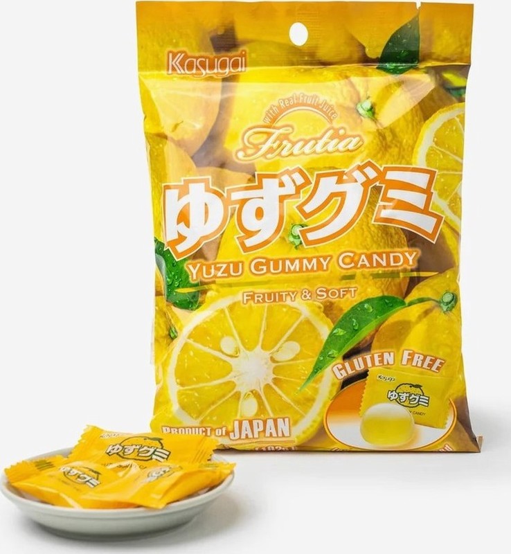 KASUGAI FRUTIA GUMMY CANDY – YUZU 102G