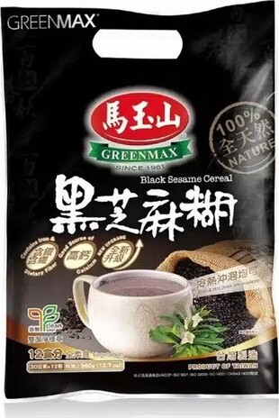 GREENMAX BLACK SESAME CEREAL (12X30G) 360G