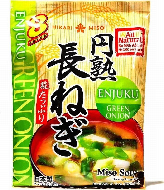 HIKARI ENJUKU INS MISO SOUP GREEN ONION 8PCS 153.6G