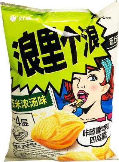 ORION CORN CHIPS-SWEETCORN 65G