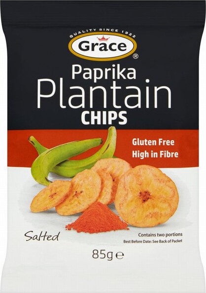 GRACE PLANTAIN CHIPS PAPRIKA 85G