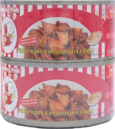 SMILING FISH FRIED BABY CLAMS WITH CHILLI-TWIN PACK 2X70G