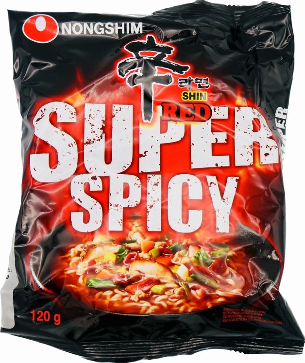 NONG SHIM SUPER SPICY SHIN RED 120G