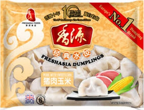 FRESHASIA DUMPLING – PORK & SWEETCORN  400G