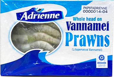 ADRIENNE 16/20 RAW HOSO IQF PRAWN (600G) 1KG