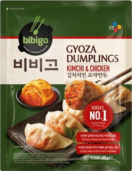 CJ BIBIGO GYOZA KIMCHI AND CHICKEN DUMPLINGS 600G