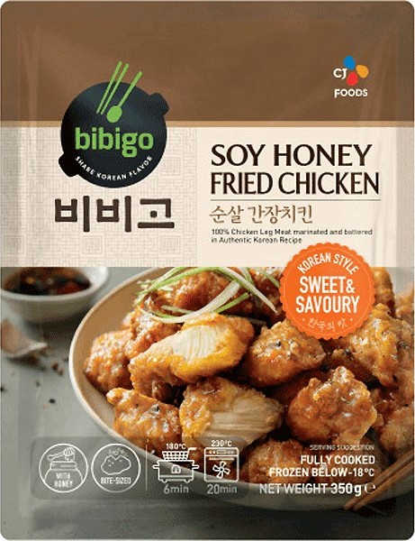 CJ BIBIGO KOREAN FRIED CHICKEN -SOY HONEY SAUCE 350G