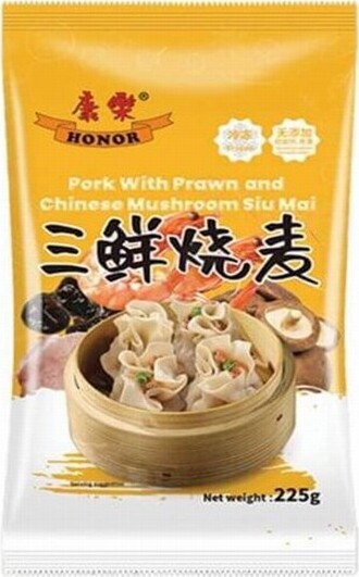 HONOR PORK WITH PRAWN & MUSHROOM SIU MAI 225G