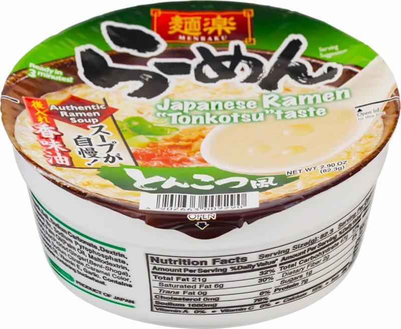 HIKARI MENRAKU CUP RAMEN – TONKOTSU 82.3G