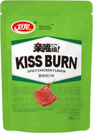 WL KISS BURN GLUTEN SNACKS – SPICY CHICKEN 260G