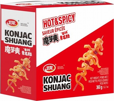 WL KONJAC STRIPS – HOT & SPICY 20X18G