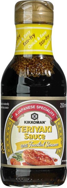 KIKKOMAN TERIYAKI SAUCE W/TOASTED SESAME 250ML