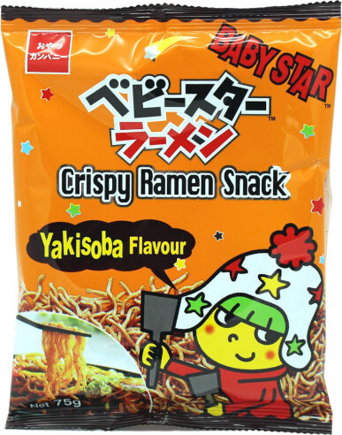 BABY STAR CRISPY RAMEN SNACK (YAKISOBA) 75G