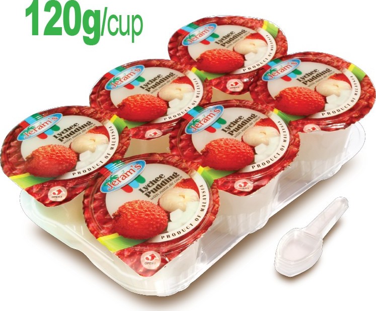 JERAM PUDDING WITH NATA DE COCO – LYCHEE 6X115G