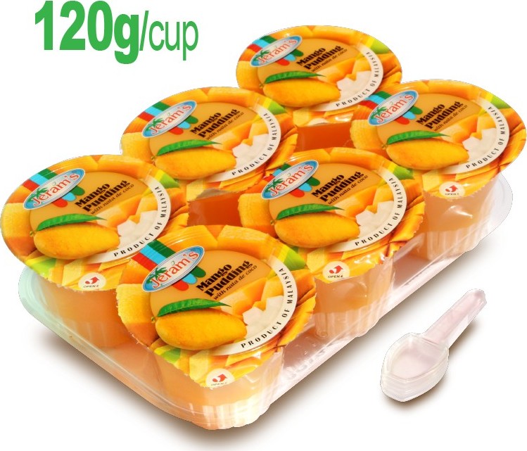 JERAM PUDDING WITH NATA DE COCO – MANGO 6X110G