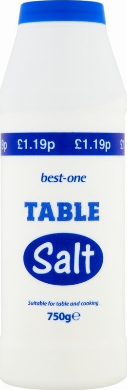 BEST-ONE TABLE SALT 750G £1.19