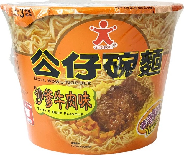 DOLL BOWL NOODLE – SATAY BEEF 120G