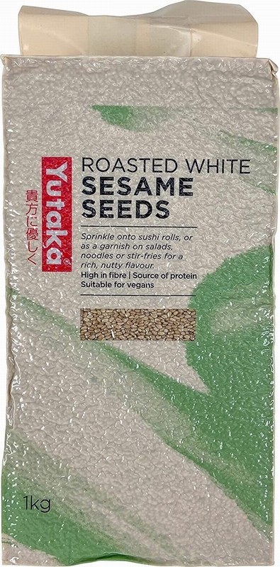 YUTAKA ROASTED WHITE SESAME SEEDS (L) 1KG