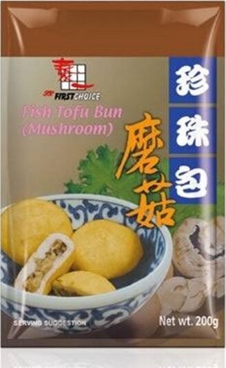 FIRST CHOICE FISH TOFU BUN  (MUSHROOM) 200G