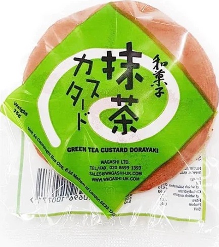 WAGASHI GREEN TEA CUSTARD DORAYAKI 75G