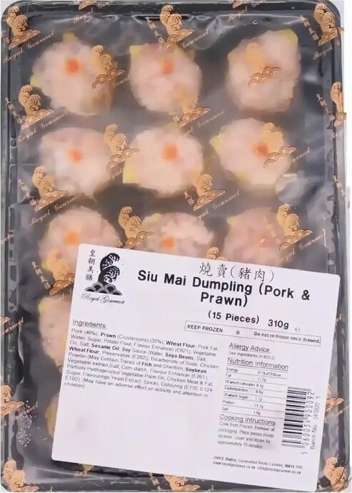 ROYAL GOURMET SIU MAI (PORK & PRAWN) 310G (15PCS)