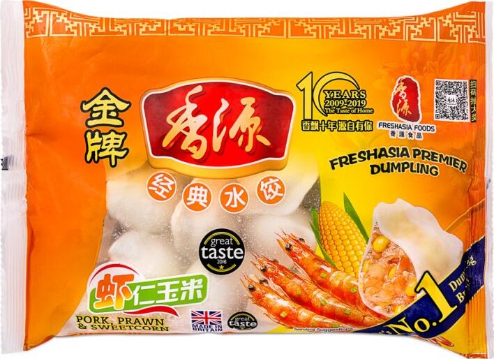 FRESHASIA DUMPLING – PORK, PRAWN & CORN 400G