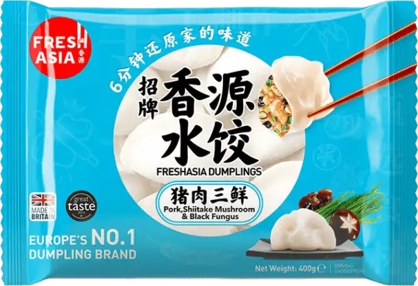 FRESHASIA DUMPLING – PORK SHITAKE MUSHROOM & BLACK FUNGUS 400G