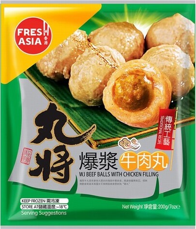 FRESHASIA WJ CHICKEN STUFFED BEEF BALL 200G