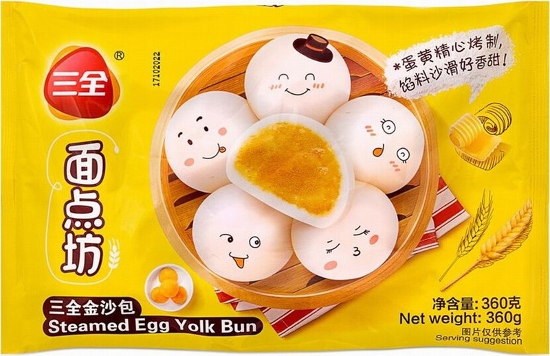 SQ STEAMED EGG YOLK BUN 360G