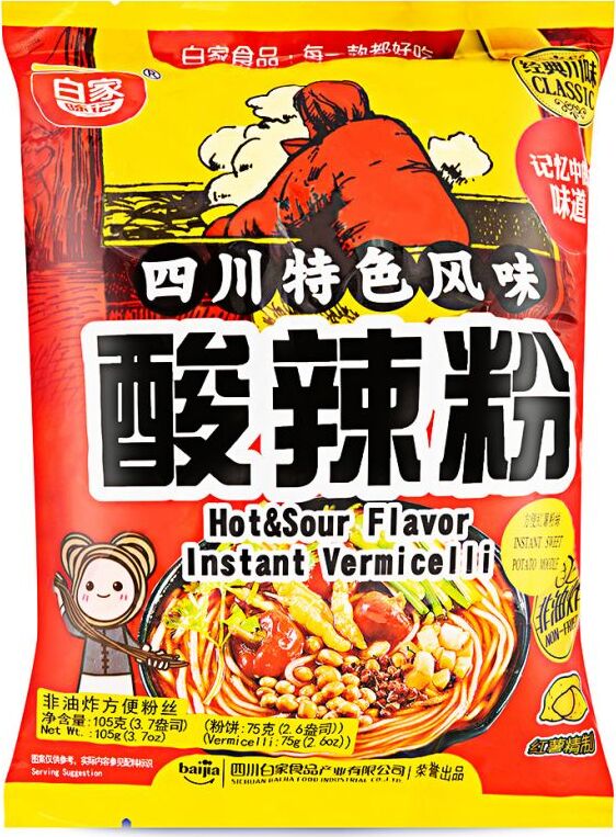 BJ POTATO VERMICELLI BAG-SOUR HOT 105G