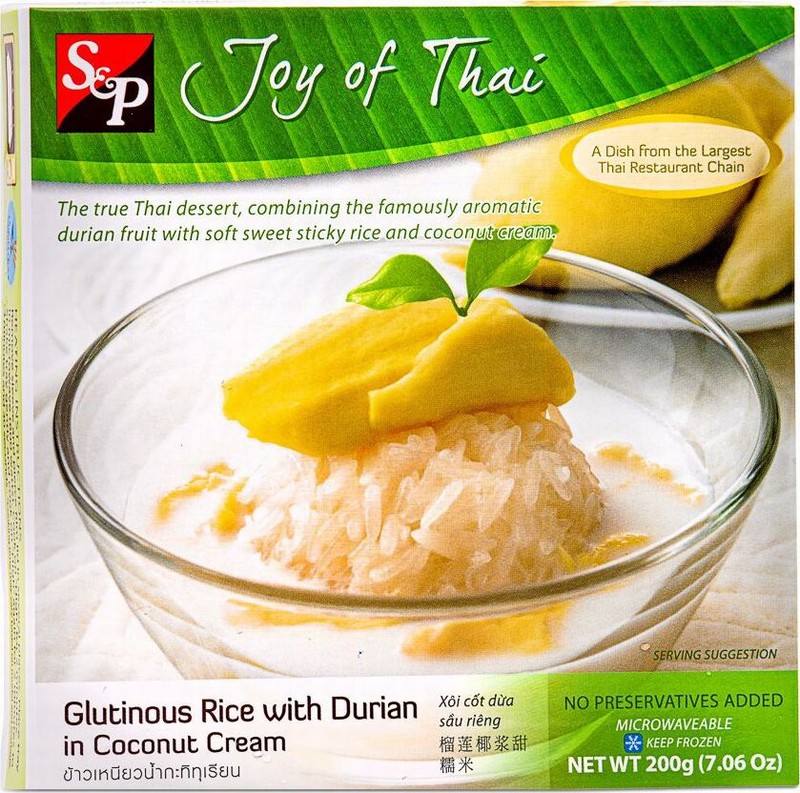 S&P DURIAN STICKY RICE & C/NUT 200G