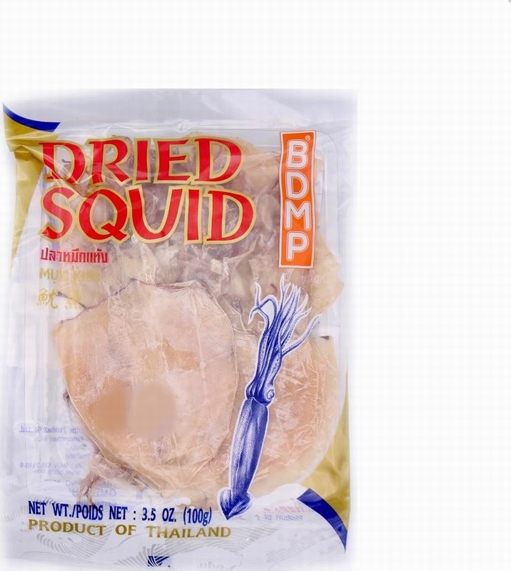 BDMP DRIED GLASSY SQUID 100G