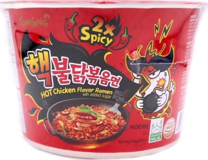 SAMYANG HOT CHICKEN RAMEN 2X SPICY BIG BOWL 105G