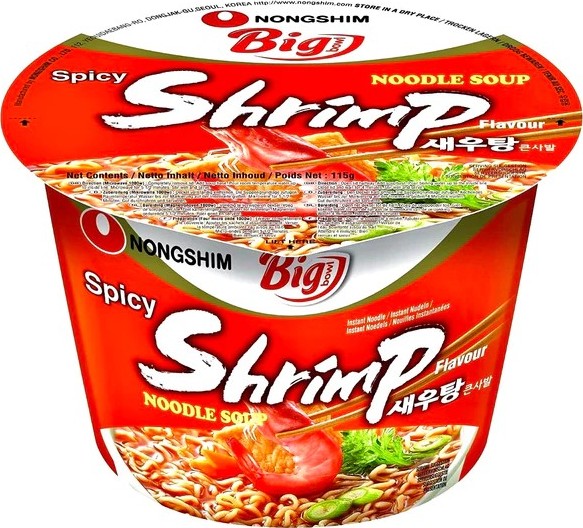 NONG SHIM BIG BOWL SPICY SHRIMP 115G