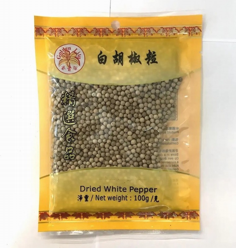 GOLDEN LILY WHOLE WHITE PEPPER 100G