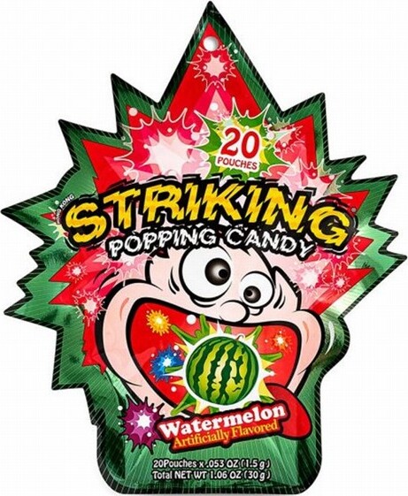 STRIKING POPPING CANDY-WATERMELON 30G