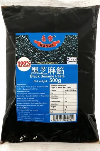 HONOR BLACK SESAME PASTE 500G