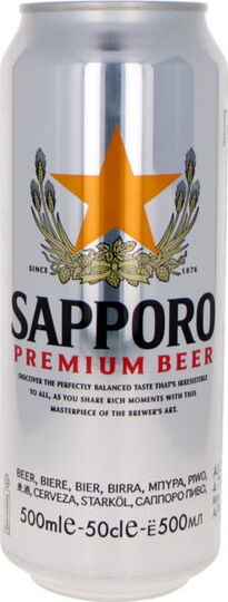 SAPPORO BEER CAN 4.7%-4.8% 500ML