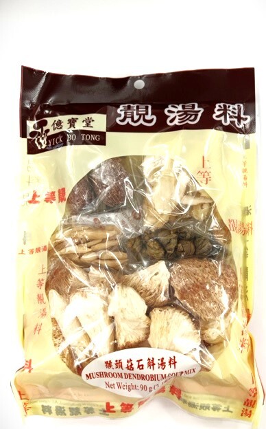 YBT DRIED MUSHROOM DENDROBIUM SOUP MIX 90G