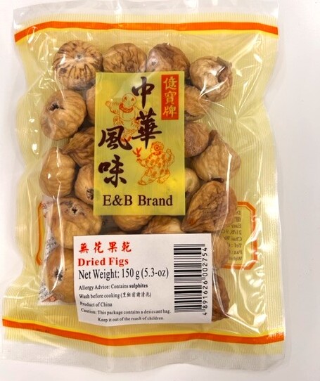 E&B DRIED FIGS 150G