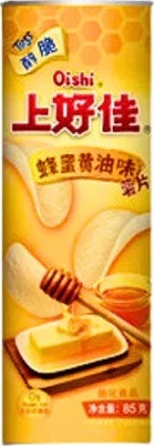 OISHI POTATO CRISPS TUBE – HONEY BUTTER 85G