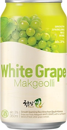 KSD RICE MAKGEOLLI RICE WINE WHITE GRAPE 3% 350ML