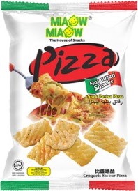 MIAOW MIAOW PIZZA FLAVOURED SNACK 60G
