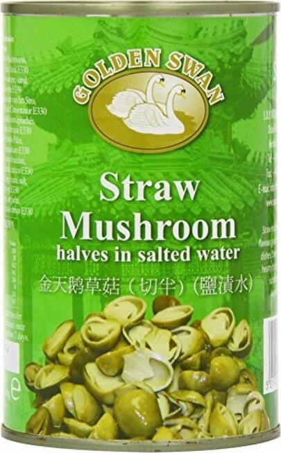 GS STRAW MUSHROOM HALVES IN SALTED WATER 425G