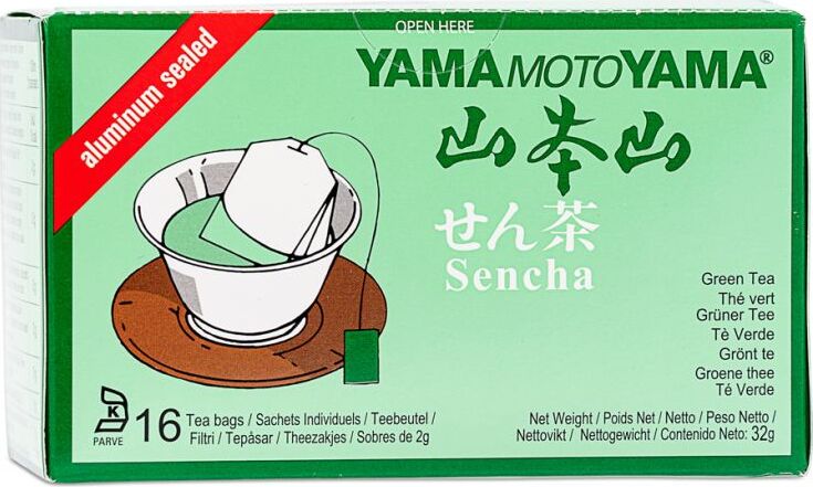YAMAMOTOYAMA SENCHA GREEN TEABAG 32G (16X2G)